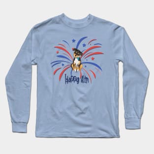 Happy 4th - Puppy Style Long Sleeve T-Shirt